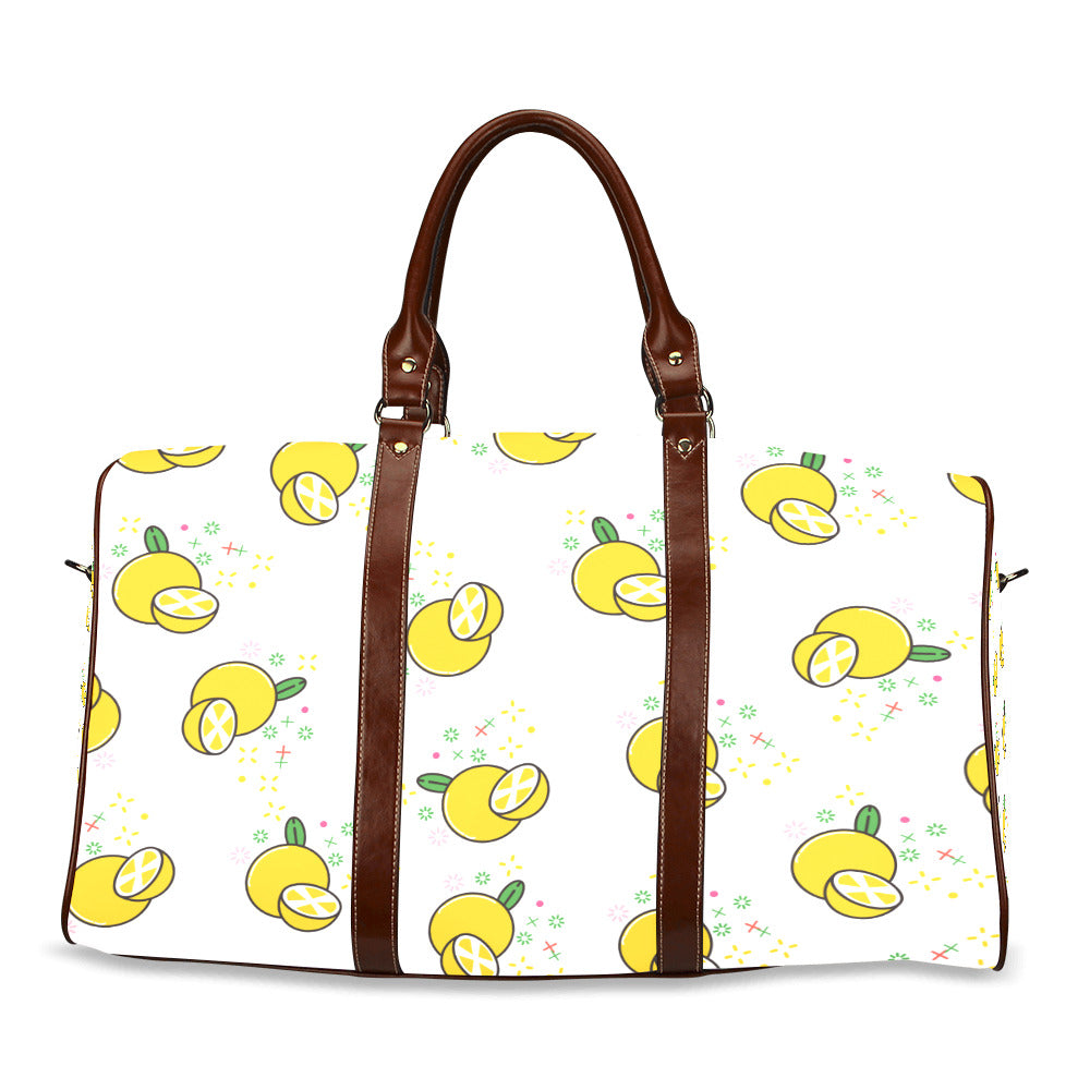Lemon Design Travel Bag Brown (Small) (Model 1639)